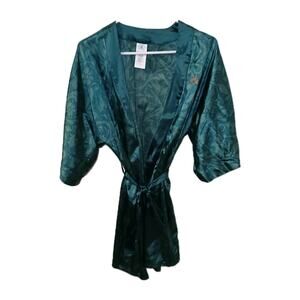 Disney Parks Fantasyland Castle Collection Green Kimono Robe‎ Adult Size XS